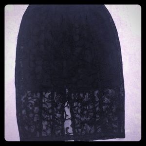 Black lace Skirt